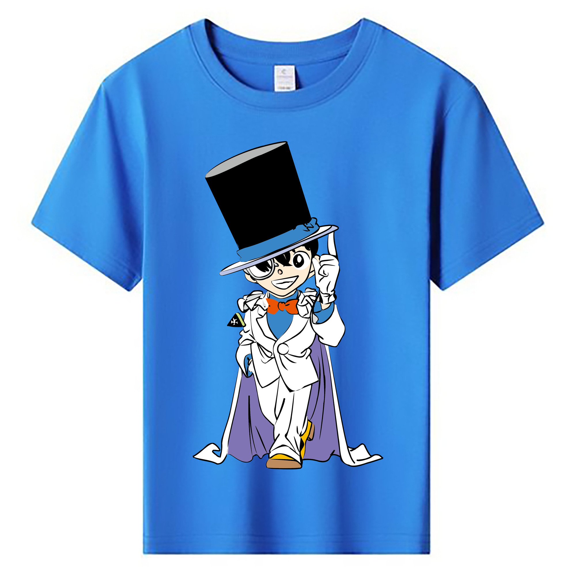 （画像用） 名探偵コナン 江戸川 コナン Detective Conan Conan Edogawa 綿100％キッズTシャツ（フロントプリント）